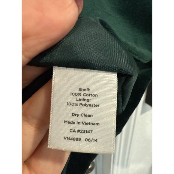 Talbots Forest Green Velvet Blazer, 18 - Picture 5 of 5